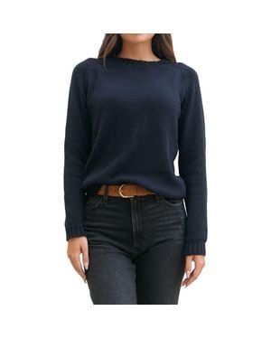 Paneros Clothing Sloane Cotton Crewneck Sweater - Black