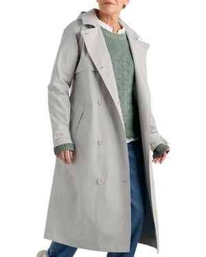 Seasalt Cornwall Penweathers Waterproof Trench Coat - Gray