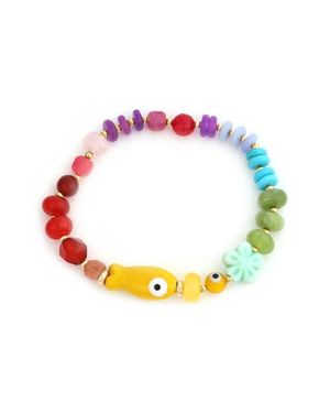 Panacea Beaded Fish Bracelet - Multicolor