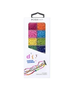 The Posh Tech Diy Beaded Band Kit For Apple Watch And Smartwatch - White