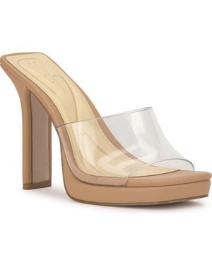 Jessica Simpson Azelica Platform Slide Sandal - White