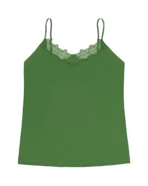 Uwila Warrior Happy Seams Lace Trim Camisole - Green