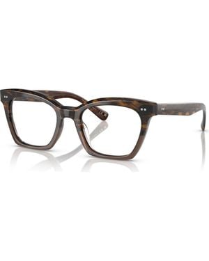 Oliver Peoples 52Mm Butterfly Optical Glasses - Red