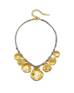 Sequin Mallorca Layered Necklace - Metallic