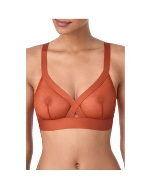 DKNY Sheers Wireless Bralette - Orange