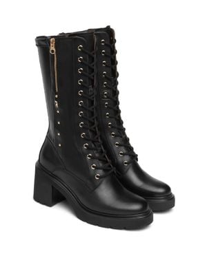 Nero Giardini Stretch Combat Boot - Black