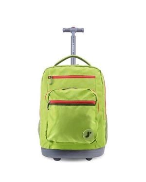 J World Sun Dance Laptop 20 Rolling Backpack - Green