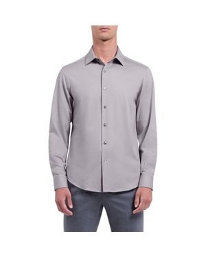 Bugatchi James Ooohcotton Button-Up Shirt - Gray