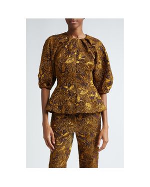 lela rose peplum top
