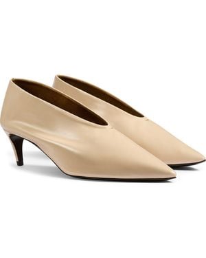 KHAITE Miriam Pointed Toe Pump - White