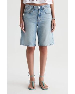 AG Jeans Thalia Denim Bermuda Shorts - Blue