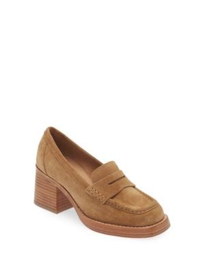 Chocolat Blu Irene Penny Loafer Pump - Brown