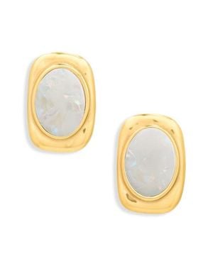 BRACHA Coraline Mother-Of-Pearl Drop Earrings - Metallic