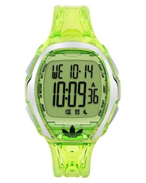 adidas Ao Fashion Chronograph Silicone Strap Watch, 45Mm - Green