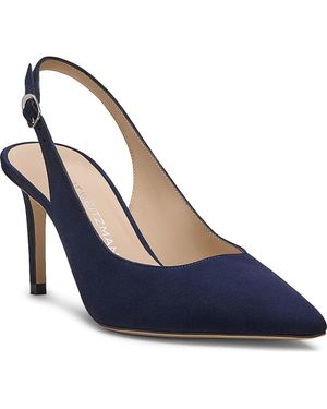 Stuart Weitzman Stuart Power Slingback 75 Pump - Blue