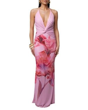 JLUXLABEL Floral Coastal Bloom Maxi Dress - Red