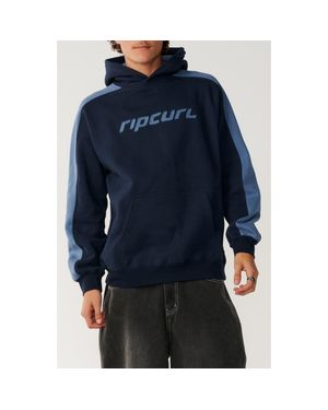 Rip Curl Archive Panel Cotton Blend Hoodie - Blue