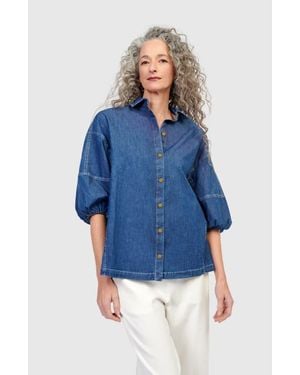 Alembika Pippa Relaxed Blouse - Blue