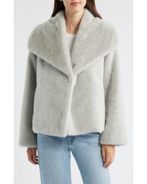 Sam Edelman Faux Fur Jacket - Gray