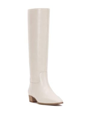 Vince Camuto Pavla Knee-high Snip-toe Boots - White