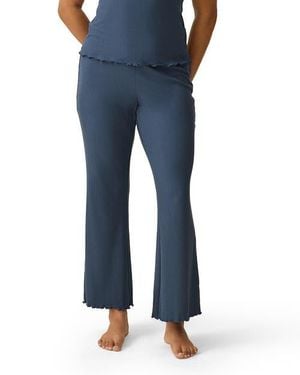 Kindred Bravely Ribbed Modal Lounge Pant - Blue