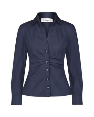 Callas Milano Savil Stretch Poplin Shirt - Blue
