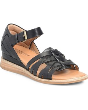 Comfortiva Marina Wedge Sandal - Black