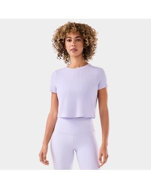 Tavi Ribbed Tee - White