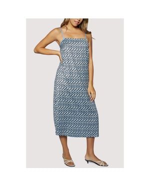 Lost + Wander Dream Of Waves Midi Dress - Blue
