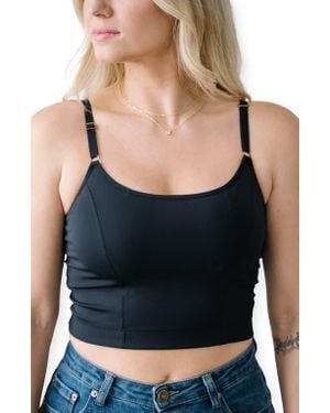 Davin & Adley Amelia Pumping And Nursing Crop Cami - Black