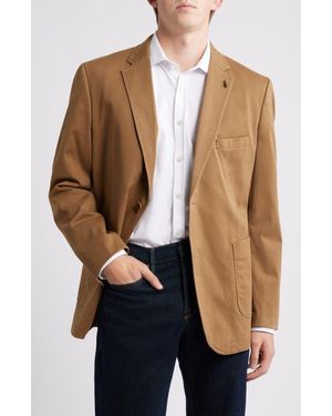 Johnston & Murphy Microprint Stretch Cotton Sport Coat - Brown