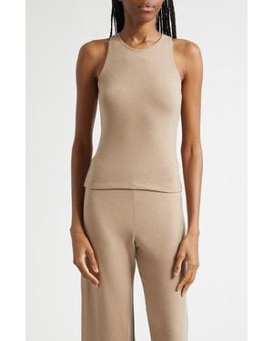 Leset Lauren Scoop Neck Tank - Natural