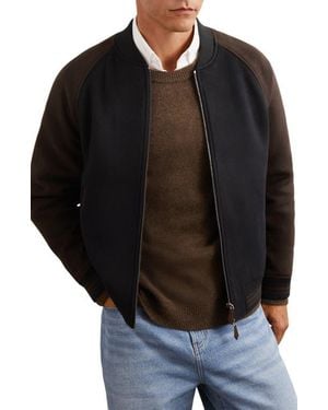 Reiss Rylan Wool Blend Jacket - Black