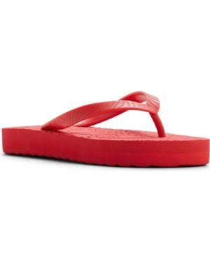 Roxy Beach Up Platform Flip Flop - Red