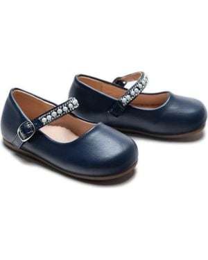 Tulle Margot Pearl Band Flats - Blue
