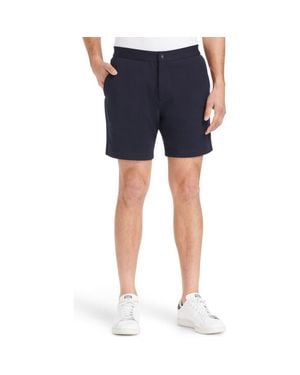 W.r.k. Liam Flat Front Knit Shorts - Blue