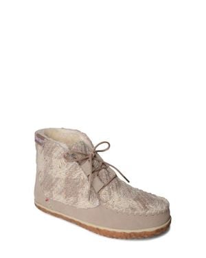 Minnetonka Torrey Faux Fur Lined Slipper Bootie - White