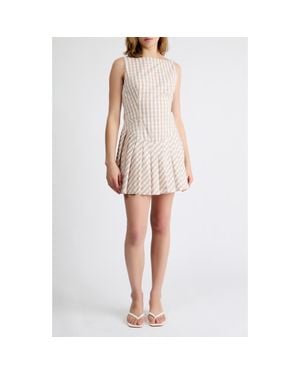 Extro & Vert Ivy Gingham Minidress - White