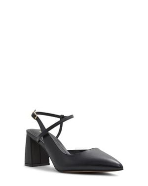 ALDO Laura Block Heel Strappy Pump - Black