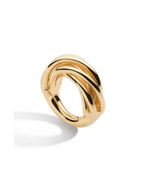 DEMARSON Sloane Crisscross Ring - Metallic