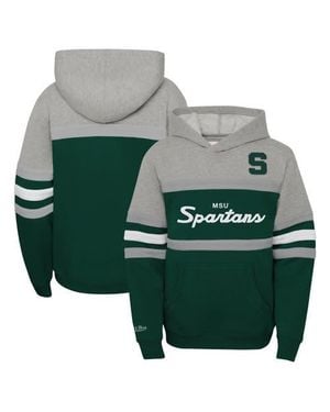 Mitchell & Ness Youth Michigan State Spartans Head Coach Hoodie - Green