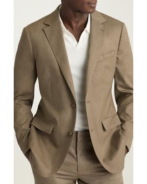 Bonobos Jetsetter Slim Fit Mélange Stretch Wool Sport Coat - Brown