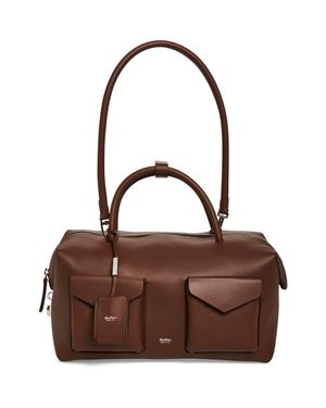 Max Mara Bowler Leather Satchel - Brown