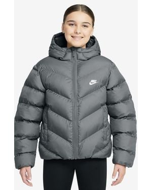 Nike Kids' All Day Play Therma-Fit Loose Fit Puffer Jacket - Gray