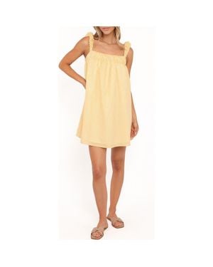 Petal & Pup Helia Sleeveless Minidress - Yellow