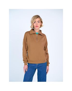 Kettlewell 1/4 Zip Soft Feel Sweatshirt - Blue