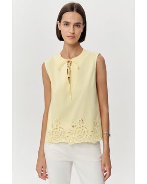 Exquise Adrianne Sleeveless Blouse - Natural