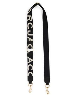 Marc Jacobs The Thin Logo Bag Strap - Black