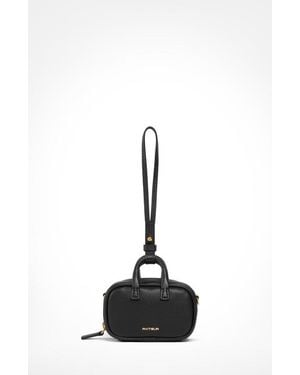 Aviteur Mini Maia Calfskin Bag - Black