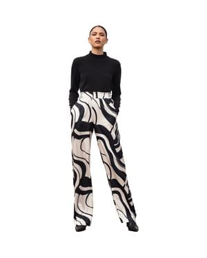 Diarrablu Leer Pants - White